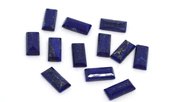 Lapis Faceted Side Drill rectangle 15x7mm EACH BEAD-beads incl pearls-Beadthemup