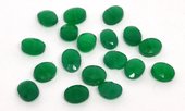 Green Onyx Faceted side drill oval 14x8mm EACH BEAD-beads incl pearls-Beadthemup