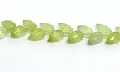 Prehniter Faceted Briolette side drill 10x8mm EACH BEAD-beads incl pearls-Beadthemup