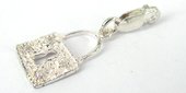 Sterling silver Heart Pendant CZ with lobster-findings-Beadthemup