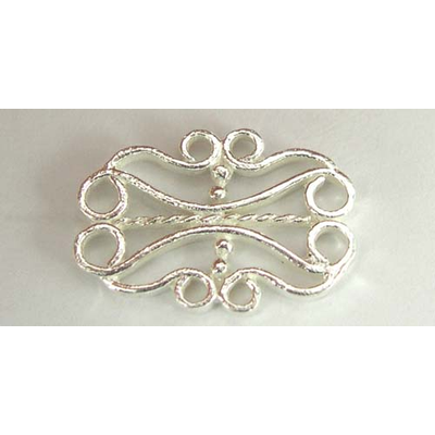Sterling Silver Connecter 10x15mm 2 pack