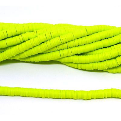 Polymer Clay Apple Green 6mm Heshi Bead str 40cm approx 300 plus