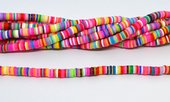 Polymer Clay Multicolour 6mm Heshi Bead str 40cm Approx 300 plus-beads incl pearls-Beadthemup