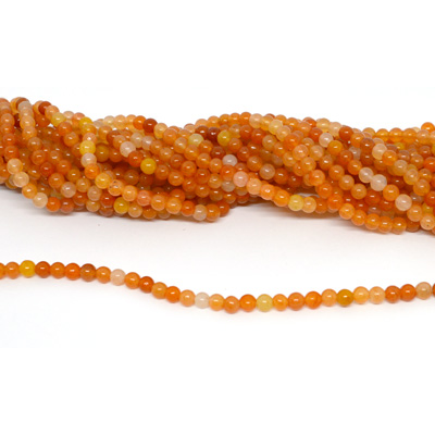Red Adventurine Polished Round 4mm Strand 90 beads