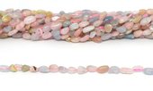 Beryl polished nugget approx 6x8mm strand approx 50 beads-beads incl pearls-Beadthemup