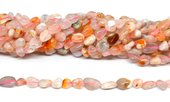 Cherry Blossom Agate polished nugget approx 6x8mm strand approx 45 beads-beads incl pearls-Beadthemup