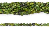Green Grass Turquoise/serpentine polished nugget app 6x8mm strand app 43 beads-beads incl pearls-Beadthemup