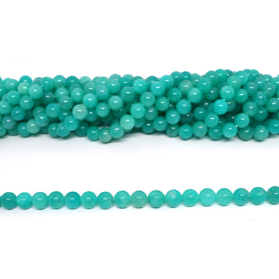 Amazonite  Peruvian AAA Polished Round 8mm strand 46 beads