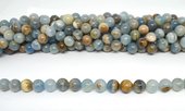 Blue Calcite Polished Round 12mm strand 32 beads-beads incl pearls-Beadthemup