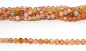 Cherry Blossom Agate A Madagascar polished Round 6mm strand 61 beads-beads incl pearls-Beadthemup