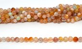 Cherry Blossom Agate A Madagascar polished Round 8mm strand 49 beads-beads incl pearls-Beadthemup