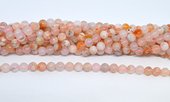 Cherry Blossom Agate Madagascar polished Round 8mm strand 49 beads-beads incl pearls-Beadthemup