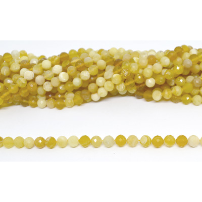 Yellow Opal Faceted Round 6mm strand 59 beads