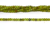 Peridot Faceted 4mm Cube strand 95 beads-beads incl pearls-Beadthemup