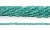 Amazonite Faceted 4mm Cube strand 95 beads-beads incl pearls-Beadthemup