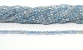 Aquamarine A Faceted 4mm Cube strand 95 beads-beads incl pearls-Beadthemup