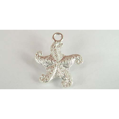 Sterling Silver Pendant Starfish 20mm