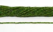 Chrome Diopside Faceted 2mm round strand 190 beads-beads incl pearls-Beadthemup
