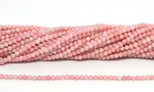 Pink Opal Chinese Faceted 3mm round strand 120 beads-beads incl pearls-Beadthemup