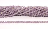 Kunzite Faceted 4mm round strand 105 beads-beads incl pearls-Beadthemup