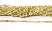 Yellow Opal Faceted 4mm round strand 105 beads-beads incl pearls-Beadthemup