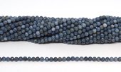 Blue coral Faceted 4mm round strand 100 beads-beads incl pearls-Beadthemup