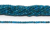 Apatite A Faceted 4mm round strand 90 beads-beads incl pearls-Beadthemup