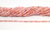 Pink Opal Peruvian Faceted 4mm round strand 95 beads-beads incl pearls-Beadthemup