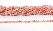 Pink Opal Peruvian Faceted 4mm round strand 93 beads-beads incl pearls-Beadthemup