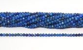 Lapis Lazuli Faceted 4mm round strand 100 beads-beads incl pearls-Beadthemup