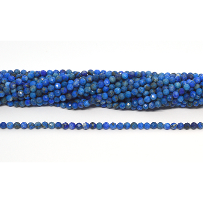 Lapis Lazuli Faceted 4mm round strand 100 beads