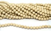 River Stone Polished 8mm round 44 beads-beads incl pearls-Beadthemup