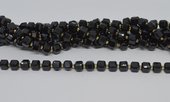 Onyx Faceted Cube 8mm strand 40 beads-beads incl pearls-Beadthemup