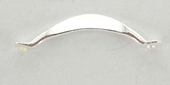 Sterling Silver Connecter 13.7mm curved 10 pack-findings-Beadthemup
