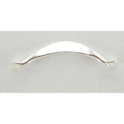 Sterling Silver Connecter 13.7mm curved 10 pack