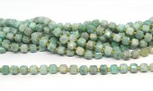 Amazonite AB Faceted Cube 8mm strand 39 beads-beads incl pearls-Beadthemup