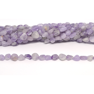 Lavender Amethyst Polished Nugget 6x8mm strand 42 beads