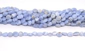 Blue Lace Agate Polished Nugget 8x10mm strand 43 beads-beads incl pearls-Beadthemup
