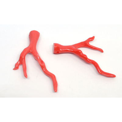 Apricot Resin Coral Branch 50x35mm EACH