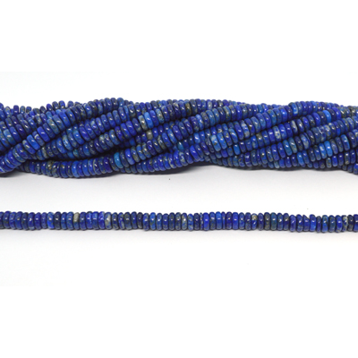 Lapis Lazuli Polished Rondel 6x2mm strand 175 beads