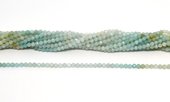 Amazonite Graded Faceted 3mm round strand 128 beads-beads incl pearls-Beadthemup