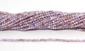 Dyed Agate Lilac Faceted 2mm round strand 175 beads-beads incl pearls-Beadthemup