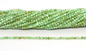 Dyed Agate Green Faceted 2mm round strand 175 beads-beads incl pearls-Beadthemup