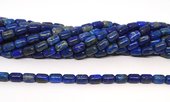 Lapis Lazuli Polished Barrel 6x9mm strand 42 beads-beads incl pearls-Beadthemup