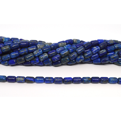 Lapis Lazuli Polished Barrel 6x9mm strand 42 beads