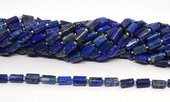 Lapis Lazuli Faceted Tube 8x11mm strand 30 beads-beads incl pearls-Beadthemup