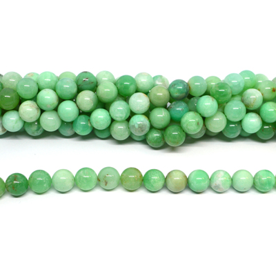 Chrysophase Polished round 10mm strand 38 beads