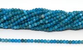 Apatite Polished round 4mm strand 110 beads-beads incl pearls-Beadthemup