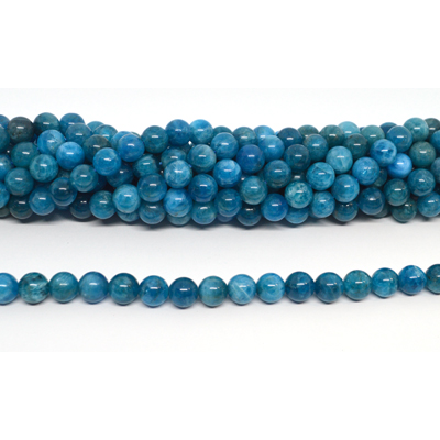 Apatite Polished round 8mm strand 45 beads