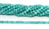 Amazonite African A Polished round 6mm strand 65 beads-beads incl pearls-Beadthemup